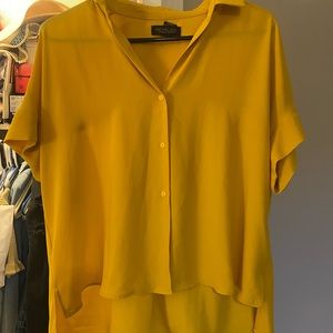 Rachel Zoe mustard top